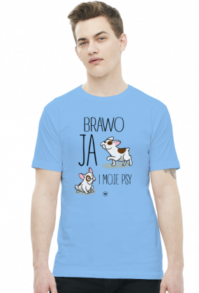 Koszulka męska - BRAWO JA I MOJE PSY