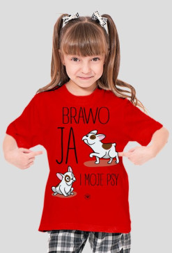 Koszulka dziecięca - BRAWO JA I MOJE PSY
