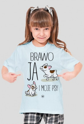 Koszulka dziecięca - BRAWO JA I MOJE PSY