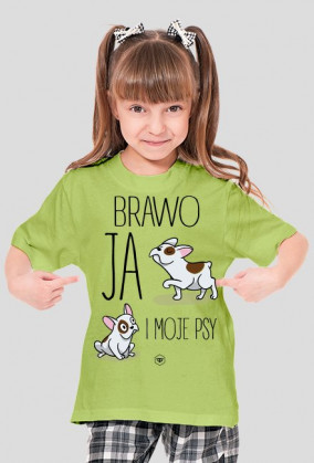 Koszulka dziecięca - BRAWO JA I MOJE PSY