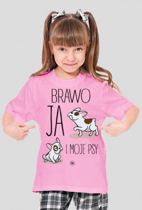 Koszulka dziecięca - BRAWO JA I MOJE PSY
