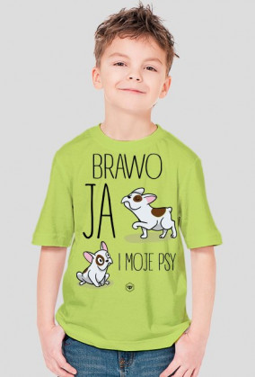 Koszulka dziecięca - BRAWO JA I MOJE PSY