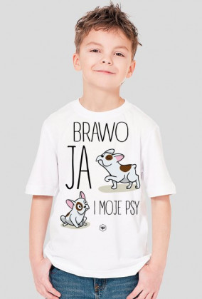 Koszulka dziecięca - BRAWO JA I MOJE PSY