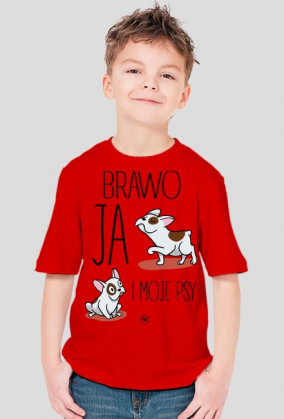 Koszulka dziecięca - BRAWO JA I MOJE PSY