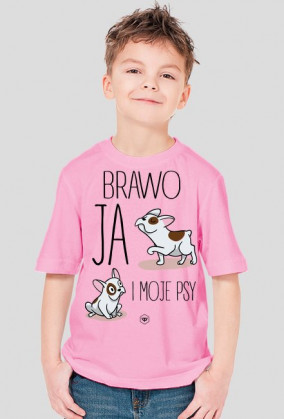 Koszulka dziecięca - BRAWO JA I MOJE PSY