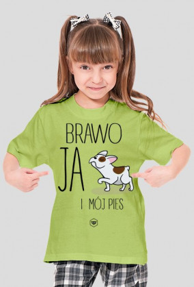 Koszulka dziecięca - BRAWO JA I MÓJ PIES
