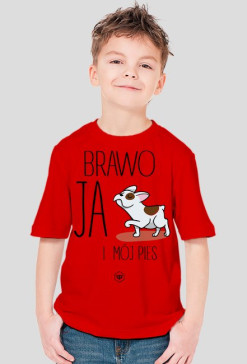 Koszulka dziecięca - BRAWO JA I MÓJ PIES