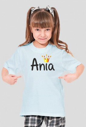 Koszulka dziecięca z nadrukiem "Ania"