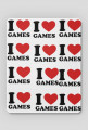 I love GAMES. Podkładka pod myszke