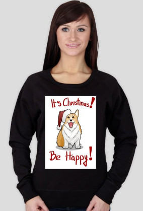 Bluza damska Christmas Corgi