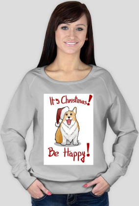 Bluza damska Christmas Corgi