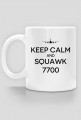 AeroStyle - kubek lotniczy "Keep calm and squawk 7700"