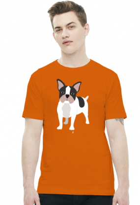 Koszulka męska - BULDOG FRANCUSKI
