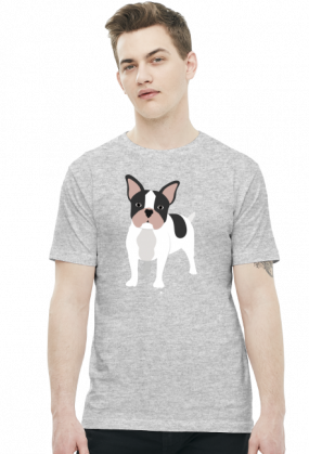 Koszulka męska - BULDOG FRANCUSKI