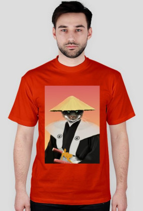Koszulka Samurai Cat