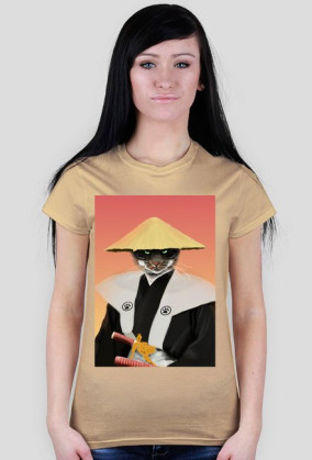 Koszulka damska Samurai Cat