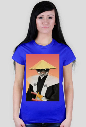 Koszulka damska Samurai Cat