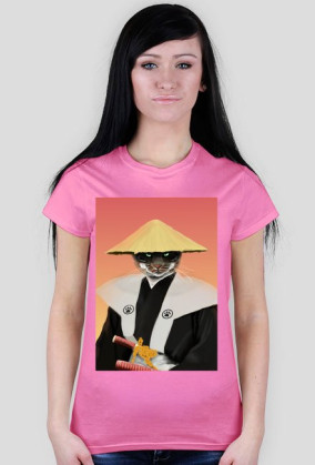 Koszulka damska Samurai Cat