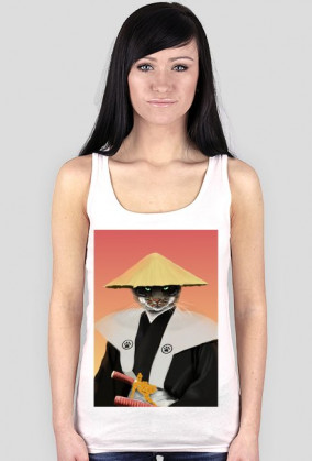 Bezrękawnik damski Samurai Cat