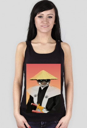 Bezrękawnik damski Samurai Cat