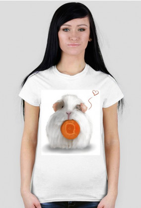 Koszulka damska White Guinea Pig