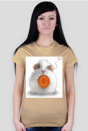 Koszulka damska White Guinea Pig