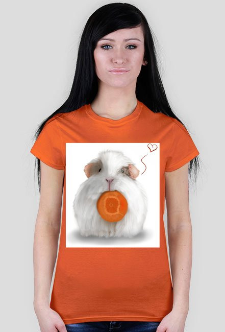 Koszulka damska White Guinea Pig