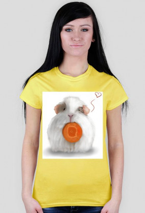 Koszulka damska White Guinea Pig