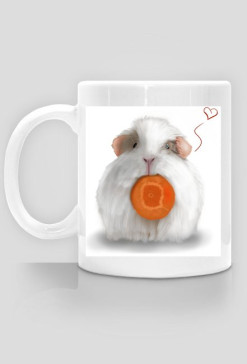 Kubek biały White Guinea Pig