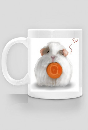 Kubek biały White Guinea Pig