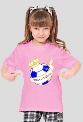 Koszulka zwykła - herb duży (kolor) - dziewczęca