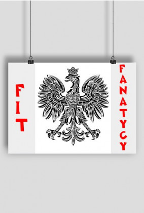 Plakat orzeł Fit Fanatycy