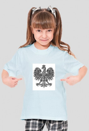 Koszulka dziewczęca orzełek Fit Fanatycy