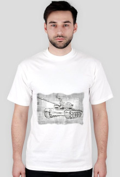 Czołg T-55 biała z tłem