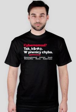 Cyber nomad? Cyber? No. Mad? Biały jak ściany w piwnicy