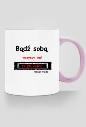 Kubek kolorowy z cytatem