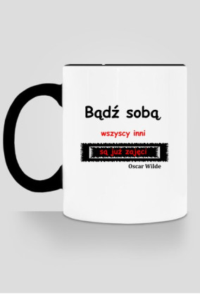 Kubek kolorowy z cytatem