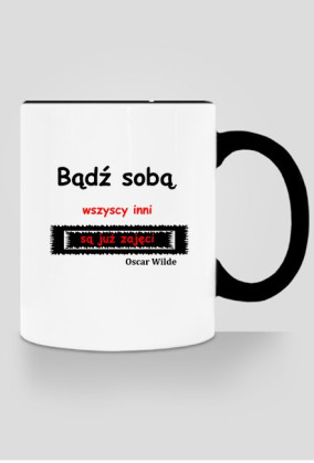 Kubek kolorowy z cytatem