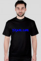 t-shirt piqam.com blue black