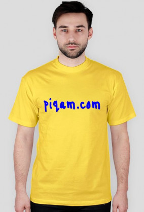 t-shirt piqam.com blue black