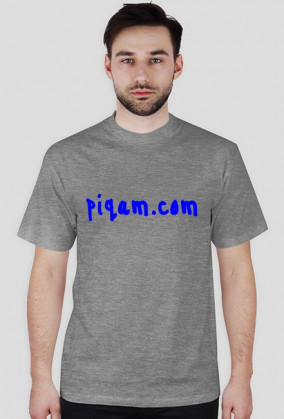 t-shirt piqam.com blue black