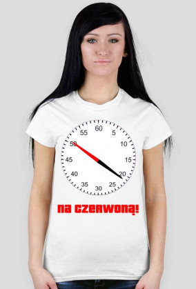 Na czerwoną! koszulka damska