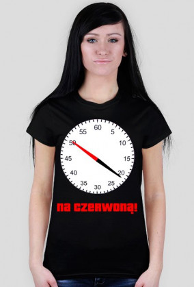 Na czerwoną! koszulka damska
