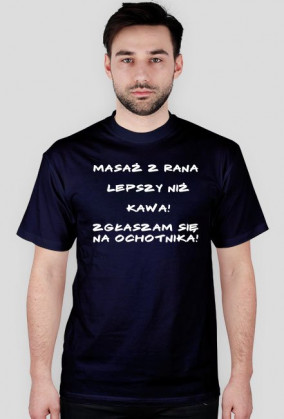 czarna koszulka z napisem