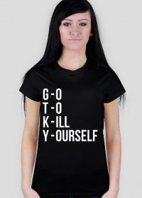 Koszulka damska Go To Kill (czarna)