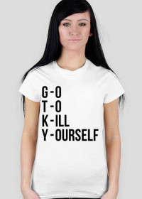 Koszulka damska Go To Kill (biała)