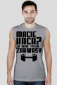 Macie kaca? Ja mam tylko zakwasy - koszulka bez rękawów na siłownię