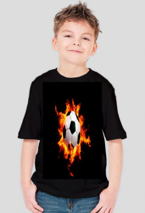 Koszulka dziecięca z piłką nożną