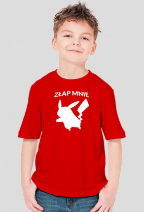 Koszulka dziecięca Pokemon Pikachu "ZŁAP MNIE"