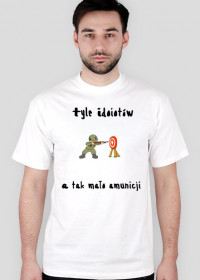Koszulka Męska "Tyle idiotów..."